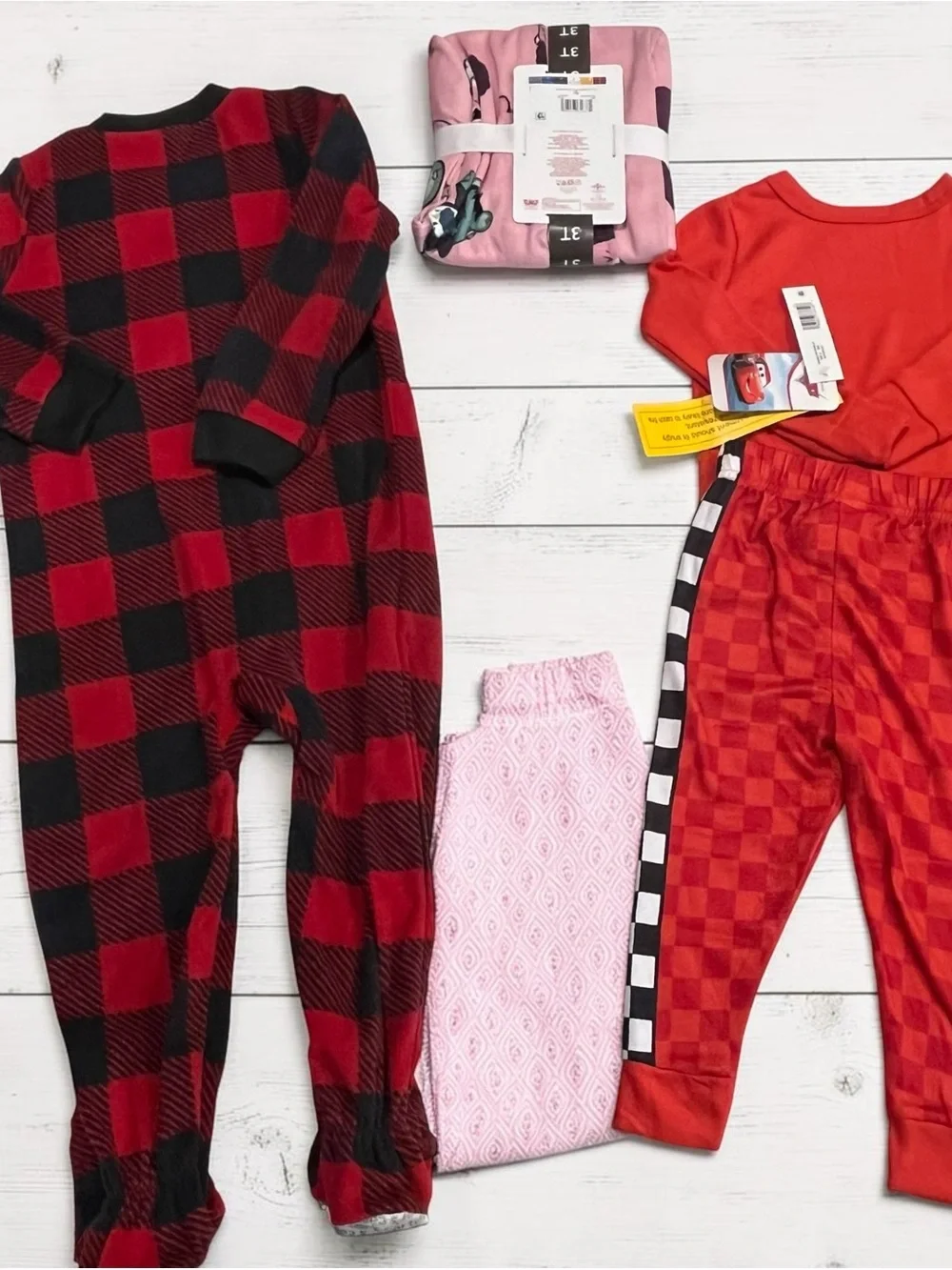 Carters, care Bears, Disney Pixar￼ soft red